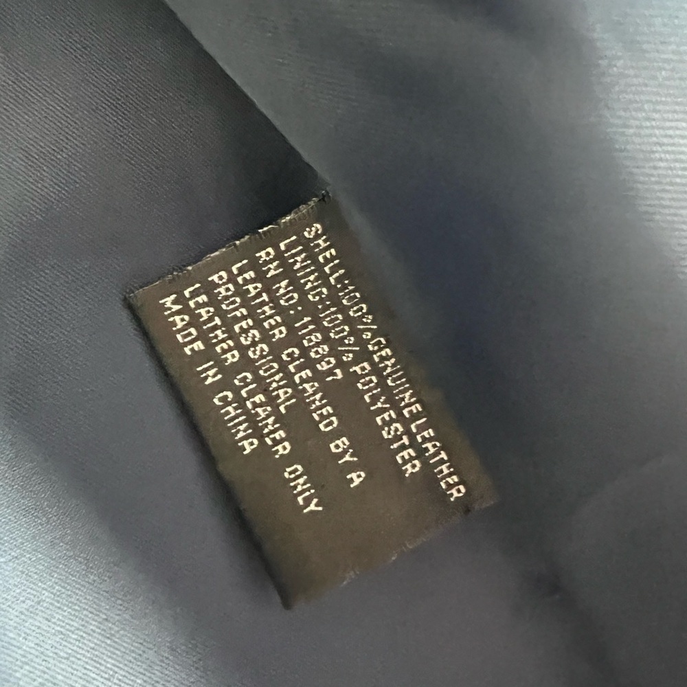Tahari leather mid length coat - Picture 3 of 4